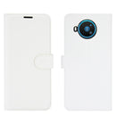 For Nokia 8.3 5G Litchi Texture Horizontal Flip Protective Case with Holder & Card Slots & Wallet(White)