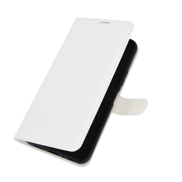 For Nokia 8.3 5G Litchi Texture Horizontal Flip Protective Case with Holder & Card Slots & Wallet(White)