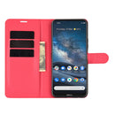 For Nokia 8.3 5G Litchi Texture Horizontal Flip Protective Case with Holder & Card Slots & Wallet(Red)