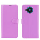 For Nokia 8.3 5G Litchi Texture Horizontal Flip Protective Case with Holder & Card Slots & Wallet(Purple)