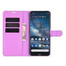 For Nokia 8.3 5G Litchi Texture Horizontal Flip Protective Case with Holder & Card Slots & Wallet(Purple)