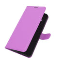 For Nokia 8.3 5G Litchi Texture Horizontal Flip Protective Case with Holder & Card Slots & Wallet(Purple)