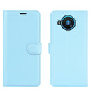 For Nokia 8.3 5G Litchi Texture Horizontal Flip Protective Case with Holder & Card Slots & Wallet(Blue)