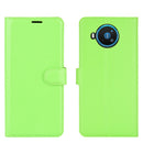 For Nokia 8.3 5G Litchi Texture Horizontal Flip Protective Case with Holder & Card Slots & Wallet(Green)