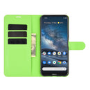 For Nokia 8.3 5G Litchi Texture Horizontal Flip Protective Case with Holder & Card Slots & Wallet(Green)