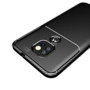 For Motorola Moto G9 Play Carbon Fiber Texture Shockproof TPU Case(Blue)