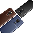 For Motorola Moto G9 Play Carbon Fiber Texture Shockproof TPU Case(Blue)