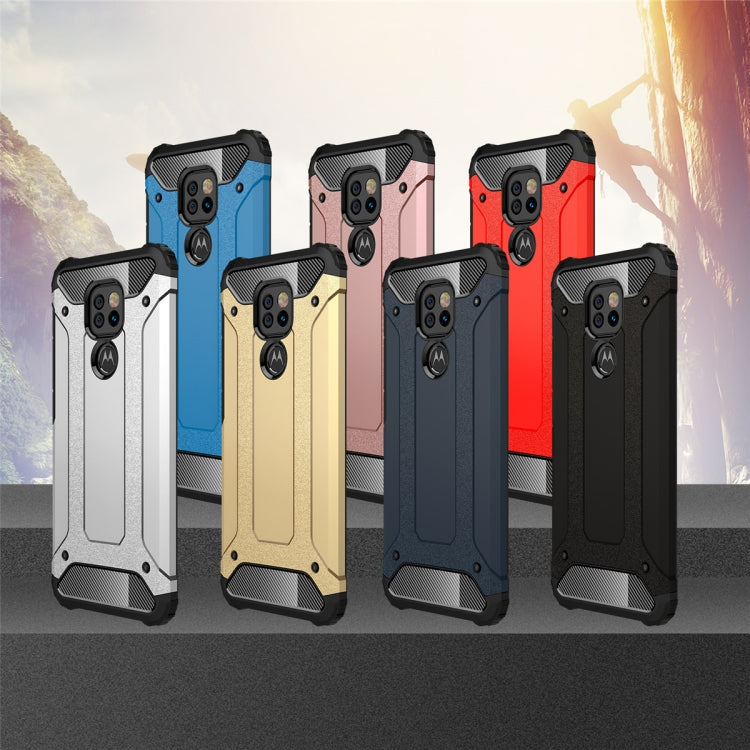 For Motorola Moto G9 Play Magic Armor TPU + PC Combination Case(Red)