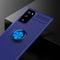 For Samsung Galaxy S20 FE Metal Ring Holder 360 Degree Rotating TPU Case(Blue+Blue)