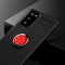 For Samsung Galaxy S20 FE Metal Ring Holder 360 Degree Rotating TPU Case(Black+Red)