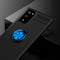 For Samsung Galaxy S20 FE Metal Ring Holder 360 Degree Rotating TPU Case(Black+Blue)