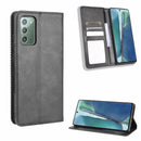 For Samsung Galaxy S20 FE 4G / 5G Magnetic Buckle Retro Crazy Horse Texture Horizontal Flip Leather Case with Holder & Card Slots & Photo Frame(Black)