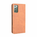 For Samsung Galaxy S20 FE 4G / 5G Magnetic Buckle Retro Crazy Horse Texture Horizontal Flip Leather Case with Holder & Card Slots & Photo Frame(Brown)