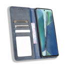 For Samsung Galaxy S20 FE 4G / 5G Magnetic Buckle Retro Crazy Horse Texture Horizontal Flip Leather Case with Holder & Card Slots & Photo Frame(Blue)