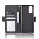 For Samsung Galaxy S20 FE 4G / 5G Wallet Style Skin Feel Calf Pattern Leather Case with Separate Card Slot(Black)
