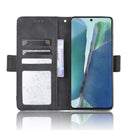 For Samsung Galaxy S20 FE 4G / 5G Wallet Style Skin Feel Calf Pattern Leather Case with Separate Card Slot(Black)