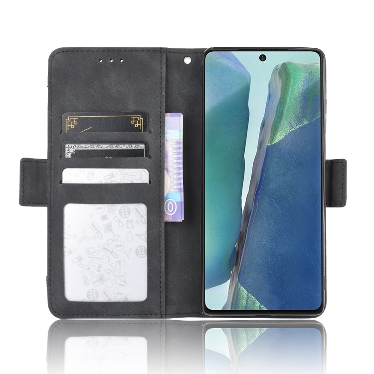 For Samsung Galaxy S20 FE 4G / 5G Wallet Style Skin Feel Calf Pattern Leather Case with Separate Card Slot(Black)