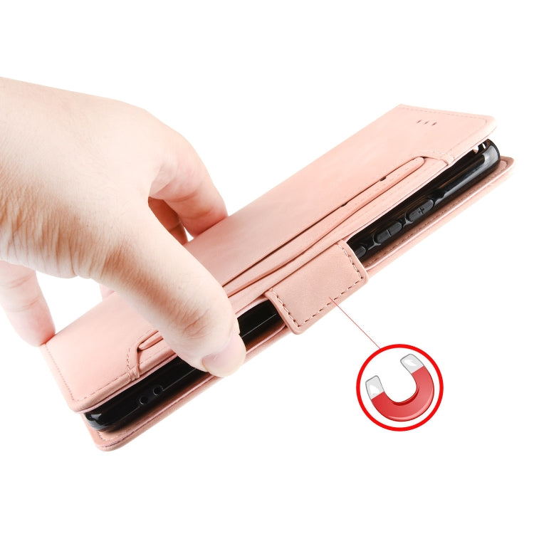 For Samsung Galaxy S20 FE 4G / 5G Wallet Style Skin Feel Calf Pattern Leather Case with Separate Card Slot(Black)