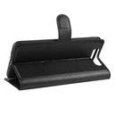 Litchi Texture Wallet Leather Stand Protective Case for Samsung A80/A90(black)