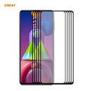 For Samsung Galaxy M51 5 PCS ENKAY Hat-Prince Full Glue 0.26mm 9H 2.5D Tempered Glass Full Coverage Film