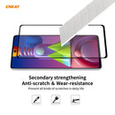 For Samsung Galaxy M51 5 PCS ENKAY Hat-Prince Full Glue 0.26mm 9H 2.5D Tempered Glass Full Coverage Film