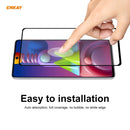 For Samsung Galaxy M51 5 PCS ENKAY Hat-Prince Full Glue 0.26mm 9H 2.5D Tempered Glass Full Coverage Film
