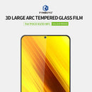 For Xiaomi POCO X3 / X3 NFC PINWUYO 9H 3D Curved Full Screen Explosion-proof Tempered Glass Film(Black)