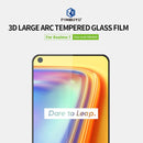 For OPPO Realme 7 PINWUYO 9H 3D Curved Full Screen Explosion-proof Tempered Glass Film(Black)