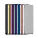 For OPPO A53 2020 Plated Mirror Horizontal Flip Leather Case with Holder(Purple Blue)