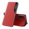 For Samsung Galaxy Note 10 Plus Side Display Magnetic Shockproof Horizontal Flip Leather Case with Holder(Red)