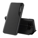 For Samsung Galaxy Note 8 Side Display Magnetic Shockproof Horizontal Flip Leather Case with Holder(Black)