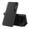 For Samsung Galaxy S10 Plus Side Display Magnetic Shockproof Horizontal Flip Leather Case with Holder(Black)