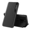 For Samsung Galaxy S9 Side Display Magnetic Shockproof Horizontal Flip Leather Case with Holder(Black)