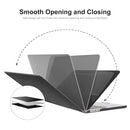 ENKAY 3 in 1 Matte Laptop Case with TPU Keyboard Film / Anti-dust Plugs for MacBook Air 13.6 2022 A2681 EU Version(White)