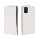 For Samsung Galaxy M51 (Side Fingerprint) R64 Texture Single Vertical Flip Leather Protective Case with Card Slots & Photo Frame(White)