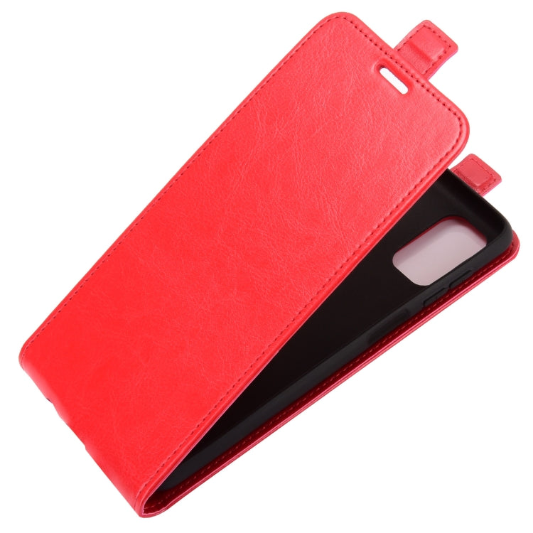 For Samsung Galaxy M51 (Side Fingerprint) R64 Texture Single Vertical Flip Leather Protective Case with Card Slots & Photo Frame(Red)