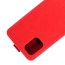 For Samsung Galaxy M51 (Side Fingerprint) R64 Texture Single Vertical Flip Leather Protective Case with Card Slots & Photo Frame(Red)