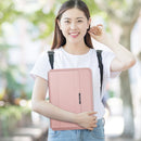 4 in 1 Universal Laptop Holder PU Waterproof Protection Wrist Laptop Bag, Size:11/12inch(Rose gold)