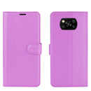 For Xiaomi Poco X3/X3 NFC Litchi Texture Horizontal Flip Protective Case with Holder & Card Slots & Wallet(Purple)