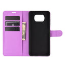 For Xiaomi Poco X3/X3 NFC Litchi Texture Horizontal Flip Protective Case with Holder & Card Slots & Wallet(Purple)