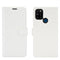 For WIKO View 5 Litchi Texture Horizontal Flip Protective Case with Holder & Card Slots & Wallet(White)