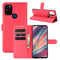 For WIKO View 5 Litchi Texture Horizontal Flip Protective Case with Holder & Card Slots & Wallet(Red)