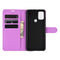 For WIKO View 5 Litchi Texture Horizontal Flip Protective Case with Holder & Card Slots & Wallet(Purple)