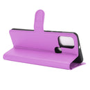 For WIKO View 5 Litchi Texture Horizontal Flip Protective Case with Holder & Card Slots & Wallet(Purple)