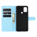 For WIKO View 5 Litchi Texture Horizontal Flip Protective Case with Holder & Card Slots & Wallet(Blue)