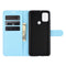 For WIKO View 5 Litchi Texture Horizontal Flip Protective Case with Holder & Card Slots & Wallet(Blue)