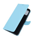 For WIKO View 5 Litchi Texture Horizontal Flip Protective Case with Holder & Card Slots & Wallet(Blue)