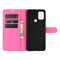 For WIKO View 5 Litchi Texture Horizontal Flip Protective Case with Holder & Card Slots & Wallet(Rose red)