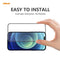 5 PCS ENKAY Hat-Prince Anti-drop Full Glue Tempered Glass Full Screen Film Anti-fall Protector For iPhone 12 / 12 Pro