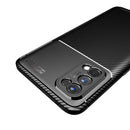 For OPPO Realme 7 Pro Carbon Fiber Texture Shockproof TPU Case(Black)